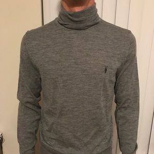 Men’s all saints gray turtleneck